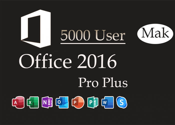 Profesional del Mak 5000pc 2016 más la llave del producto, llave global Excel 2016 de la licencia