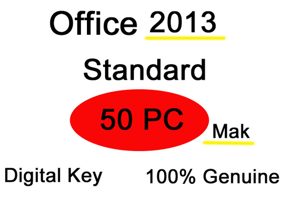 50 entrega inmediata de la llave de la licencia de la oficina 2013 de la PC, llave 2013 del producto de  Access del curso de la vida